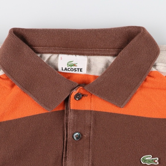 NWT Vintage 80s Lacoste long-sleeve men’s polo rugby shirt size 40/Medium - Picture 2 of 10